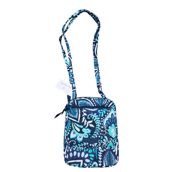 Vera Bradley Blue Island Medallion Mini Hipster Cross Body Shoulder Bag NWT - Picture 1 of 11